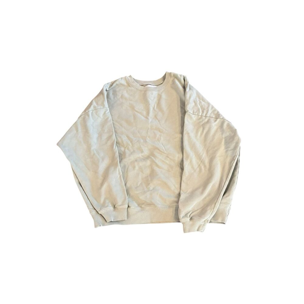 Sixthreeseven The Oversized Crewneck Women’s Sweatshirt Sage Medium NWOT‎